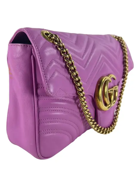 Bolsa Tiracolo Gucci Marmont GG Matelasse Rosa