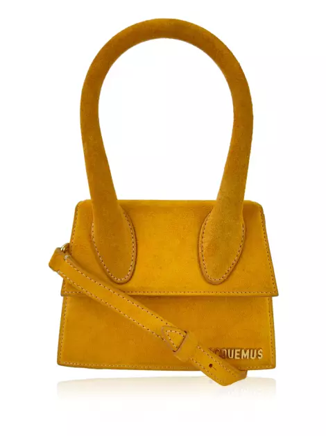 Bolsa Tiracolo Jacquemus Le Chiquito Noeud Amarela
