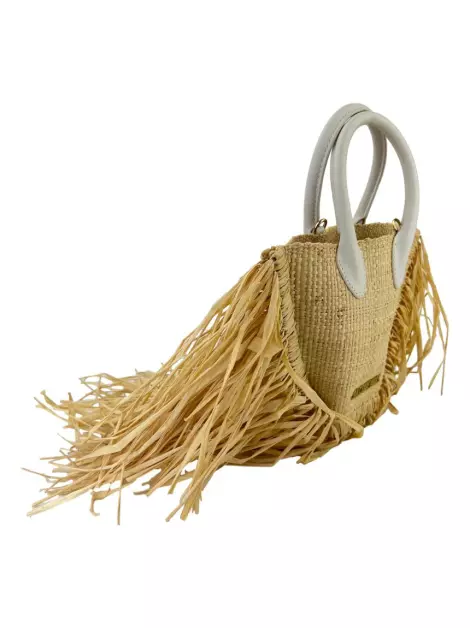 Bolsa Tiracolo Jacquemus Straw Bege