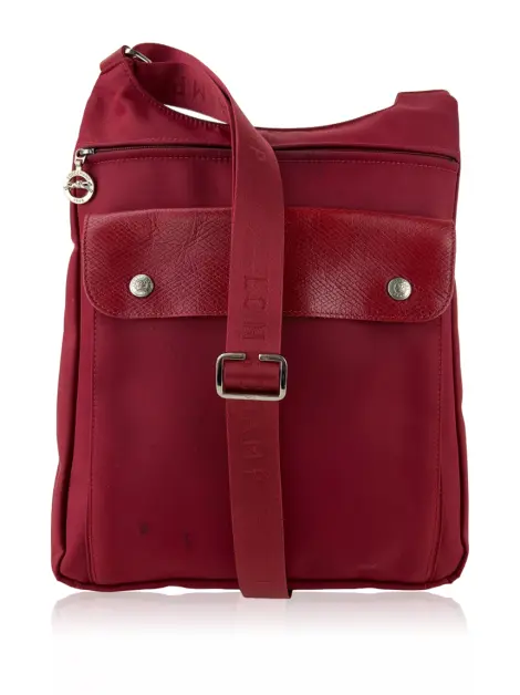 Bolsa Tiracolo Longchamp Crossbody Nylon Vermelha