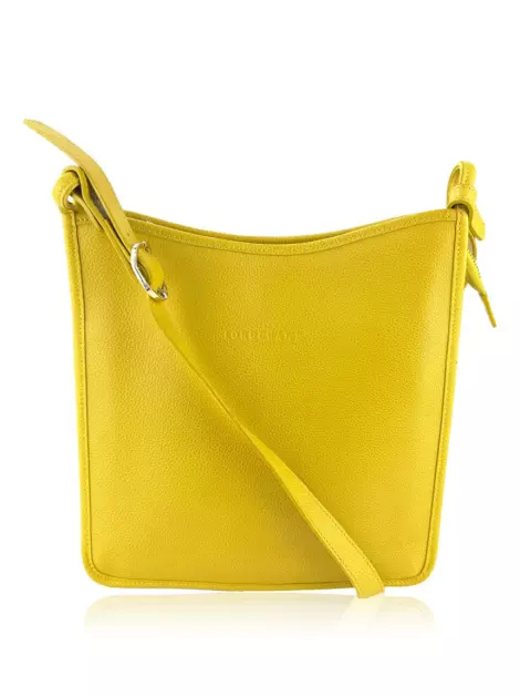 Bolsa Tiracolo Longchamp Le Foulonné Amarela