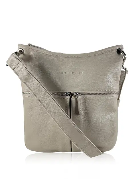 Bolsa Tiracolo Longchamp Le Foulonne Cinza