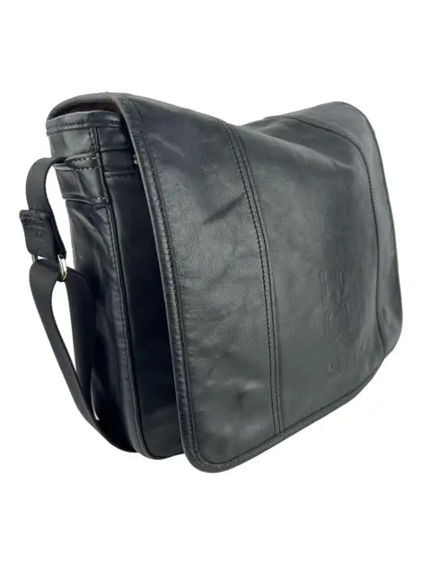 Bolsa Tiracolo Longchamp Messenger Couro Preto