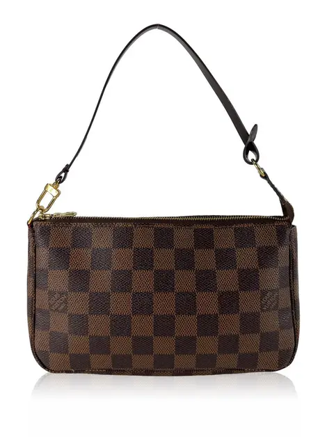 Bolsa Tiracolo Louis Vuitton Pochette Accessoires Canvas Damier Ebene