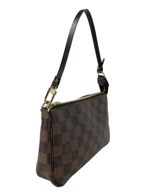 Bolsa Tiracolo Louis Vuitton Pochette Accessoires Canvas Damier Ebene