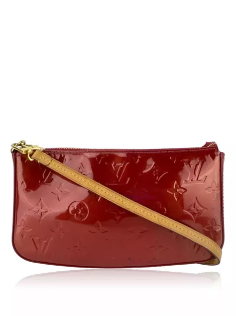 Bolsa Tiracolo Louis Vuitton Pochette Accessories Vernis Vermelha