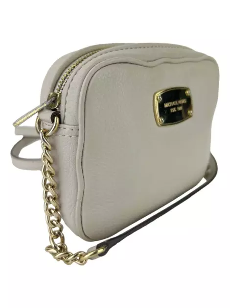Bolsa Tiracolo Michael Michael Kors Couro Off-White