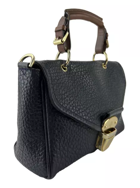 Bolsa Tiracolo Mulberry Polly Push Lock Preto