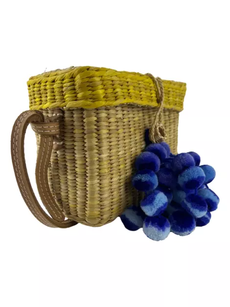 Bolsa Tiracolo Nannacay Junco Bege
