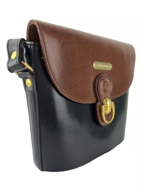 Bolsa Tiracolo Polo Ralph Lauren Couro Bicolor