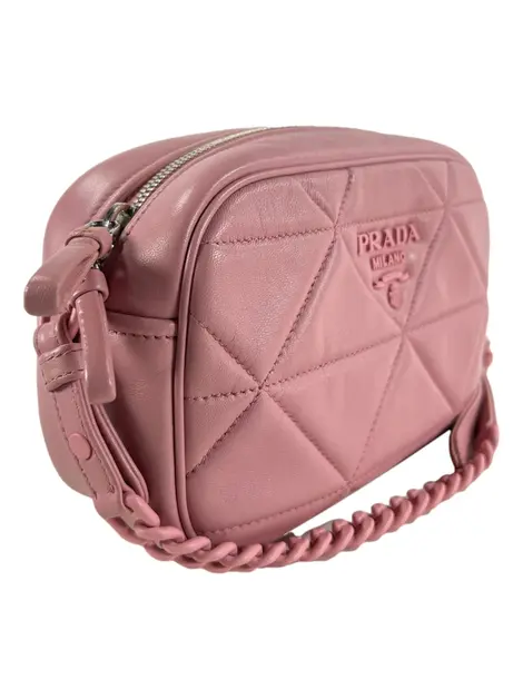 Bolsa Tiracolo Prada Camera Spectrum Triangle Rosa