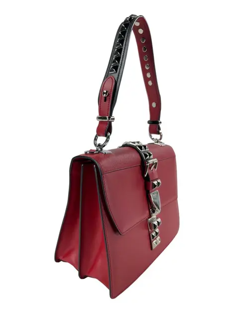 Bolsa Tiracolo Prada Elektra Studs Vermelha