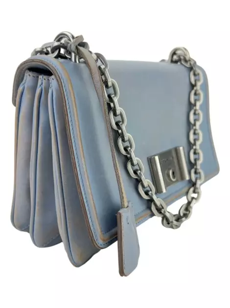 Bolsa Tiracolo Prada Lux Chain Azul