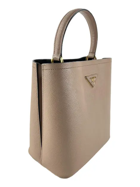 Bolsa Tiracolo Prada Panier Saffiano Rosa