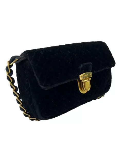 Bolsa Tiracolo Prada Pushlock Preta