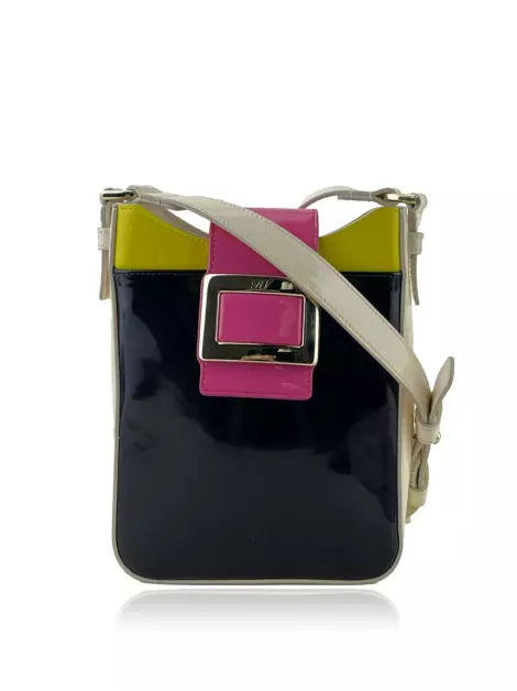 Bolsa Tiracolo Roger Vivier Belle Vivier Metal Multicolor