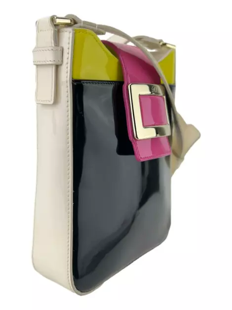 Bolsa Tiracolo Roger Vivier Belle Vivier Metal Multicolor