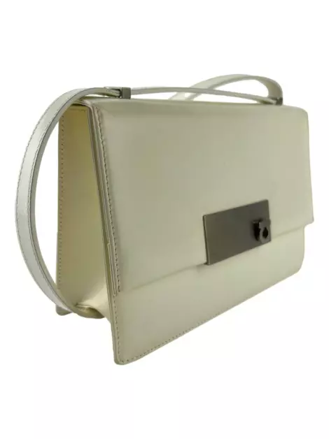 Bolsa Tiracolo Salvatore Ferragamo Flap Off White