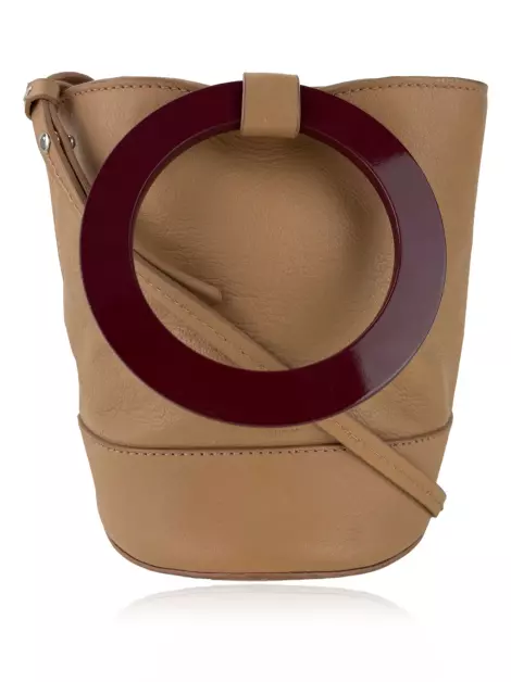 Bolsa Tiracolo Schutz Couro Bege