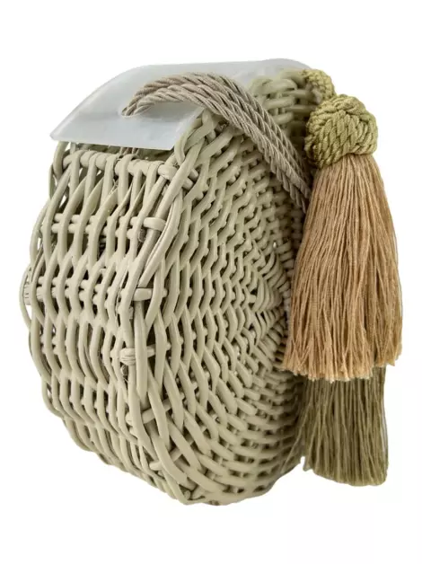 Bolsa Tiracolo Waiwai Rio Tassel Off White