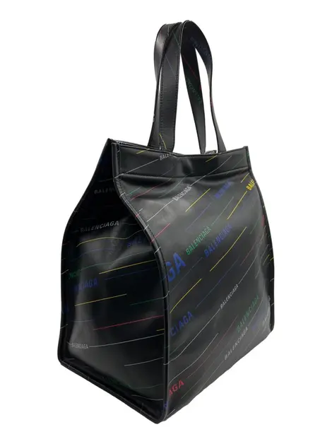 Bolsa Tote Balenciaga Market Shopper Logo Preta