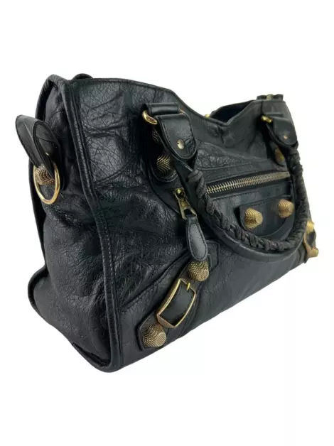 Bolsa Tote Balenciaga Motorcycle City Giant 21 Preto
