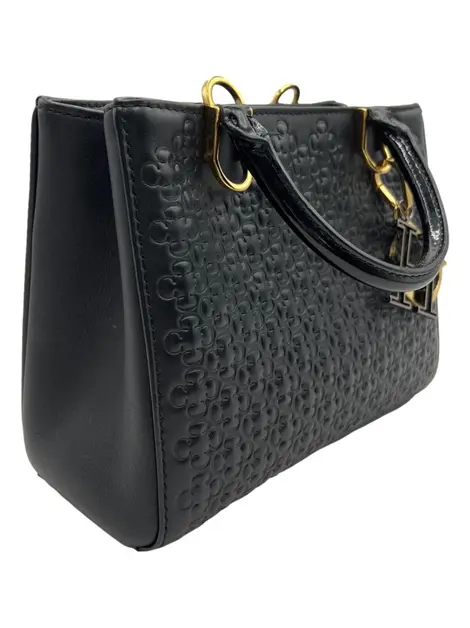 Bolsa Tote Carolina Herrera Mini Duchess Embossed Preta