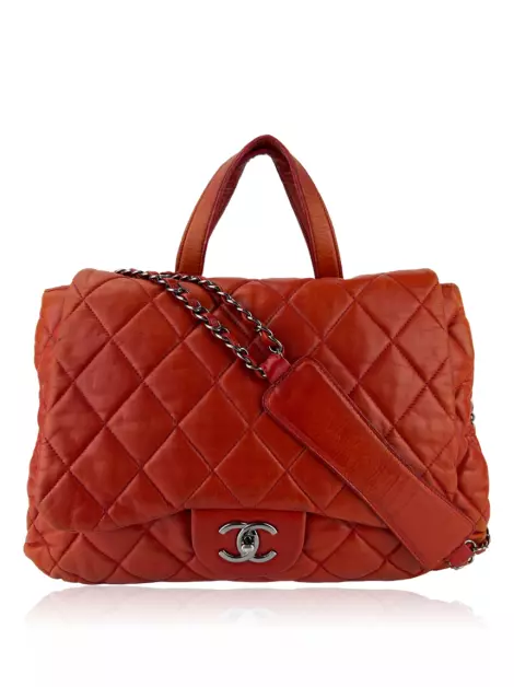 Bolsa Tote Chanel 3 Bag Double Sided Quilted Vermelho