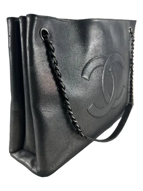 Bolsa Tote Chanel East West Shopping CC Iridescent Metalizada