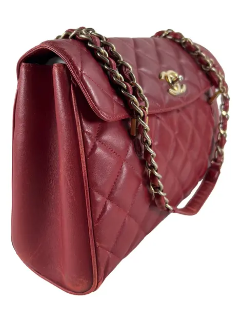 Bolsa Tote Chanel Misia Camera Case Flap Vermelho