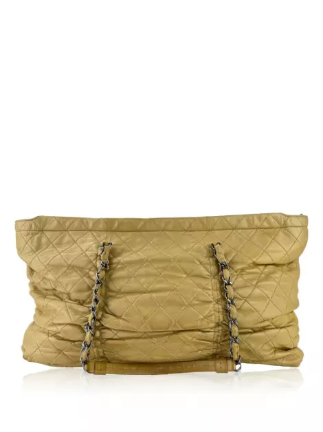 Bolsa Tote Chanel Sharpei Quilted Bege
