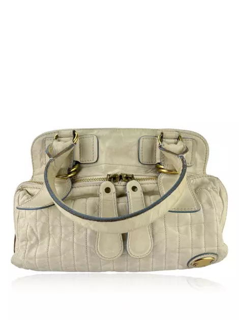 Bolsa Tote Chloé Couro Off-White