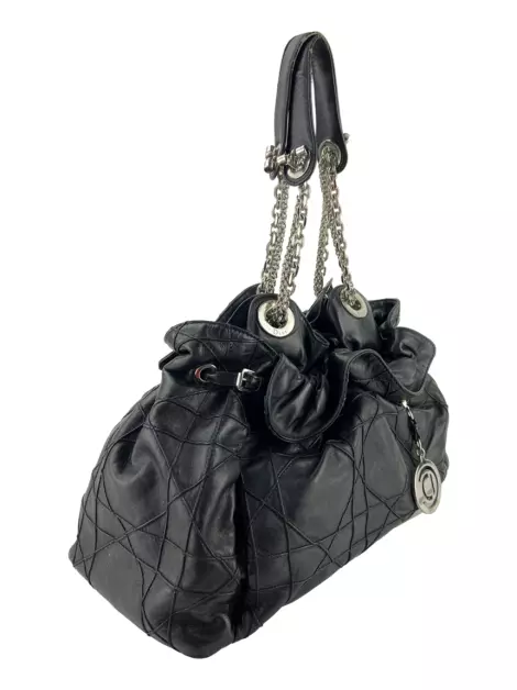Bolsa Tote Christian Dior Le Trente Cannage Preto