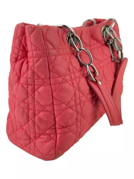 Bolsa Tote Christian Dior Soft Shopping Cannage Rosa