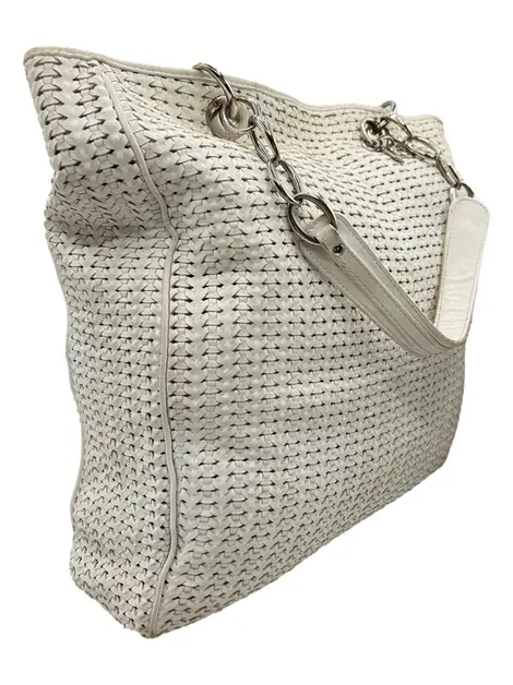 Bolsa Tote Christian Dior Soft Woven Branca