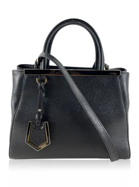 Bolsa Tote Fendi 2Jours Elite Petite Preto