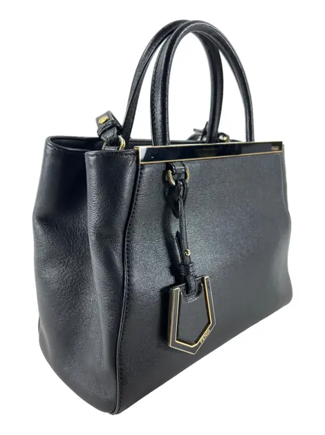 Bolsa Tote Fendi 2Jours Elite Petite Preto