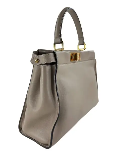 Bolsa Tote Fendi Peekaboo Bege