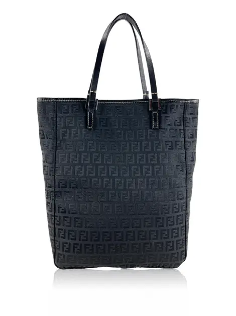 Bolsa Tote Fendi Shopping Tote Zucchino Preto