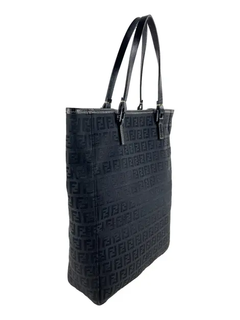 Bolsa Tote Fendi Shopping Tote Zucchino Preto