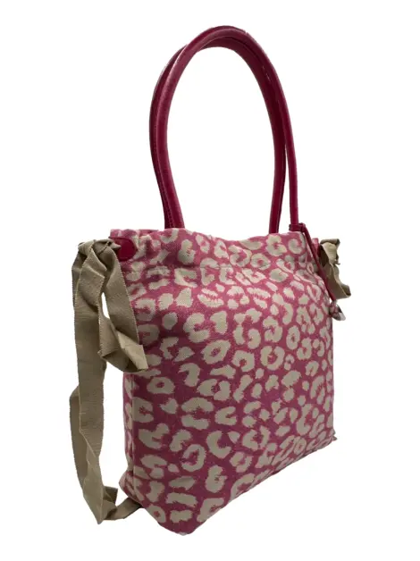 Bolsa Tote Furla Canvas Rosa Estampado