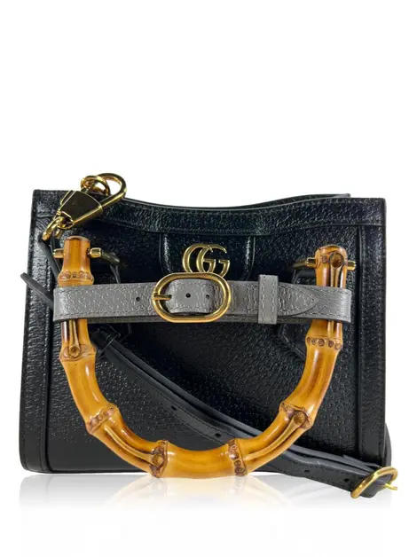 Bolsa Tote Gucci Diana Mini Preta