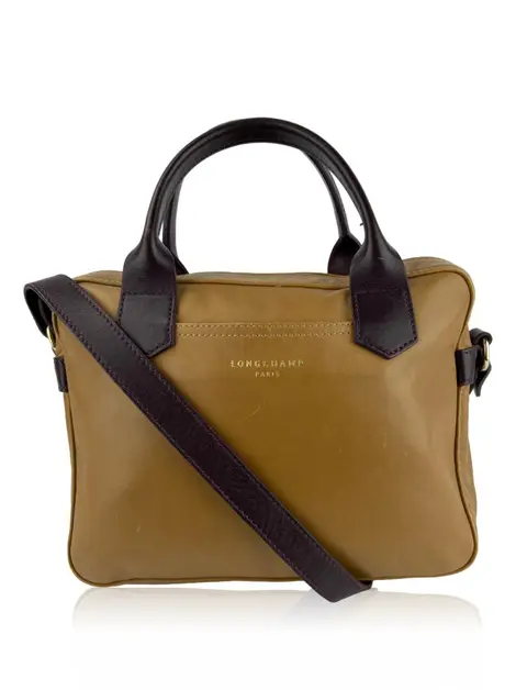 Bolsa Tote Longchamp Couro Caramelo