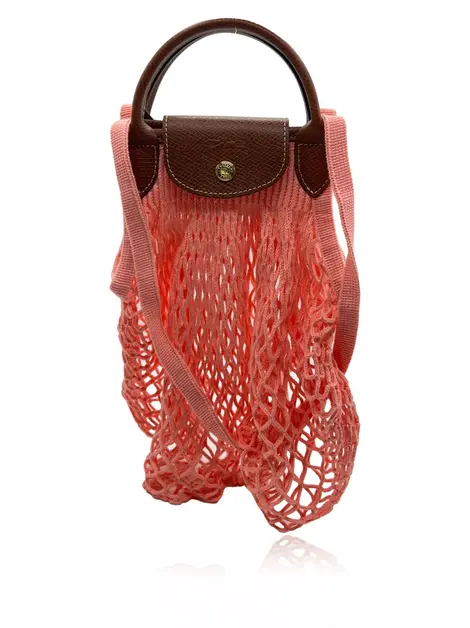 Bolsa Tote Longchamp Filet Rosa