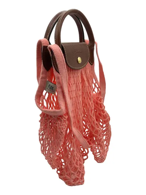 Bolsa Tote Longchamp Filet Rosa