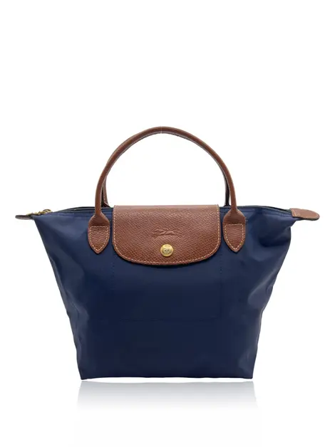 Bolsa Tote Longchamp Le Pliage Azul