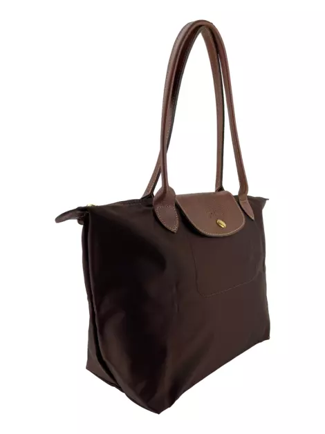 Bolsa Tote Longchamp Le Pliage Marrom