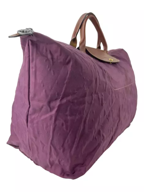 Bolsa Tote Longchamp Le Pliage Roxa
