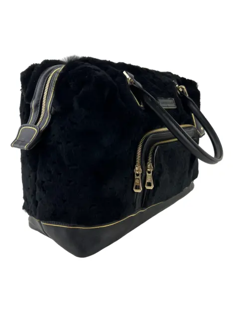 Bolsa Tote Longchamp Limited Edition Legend Fur Preta