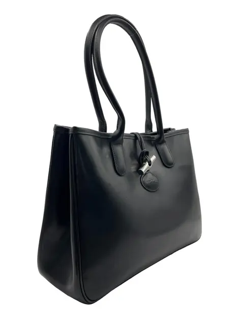 Bolsa Tote Longchamp Roseau Preta